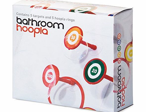 Paladone Bathroom Toilet Hoopla Game Toy Target & Rings Stick to Tiles & Doors
