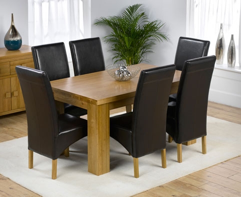 Oak Dining Table 150cm and 6 Rochelle