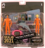 Adult Swim Series 1 Action Figure 2-Pack Dr. Quentin Quinn and Debbie DuPree (Sealab 2021)