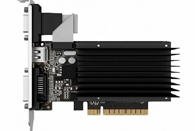 Palit GeForce GT 730 Silent 2GB DDR3 Nvidia Graphics Card (PCI Express 2.0, HDMI, DVI-D, VGA, 64 Bit)
