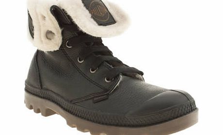 palladium Black Baggy Shearling Trainers