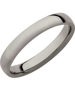 Court Shape Wedding Ring - 3mm