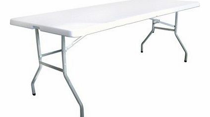 Palm Springs Folding Portable Camping / Party Table 6 Ft White