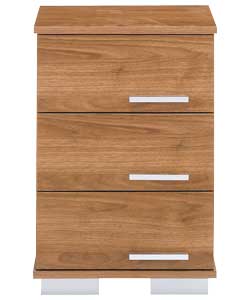 Palma 3 Drawer Chest - Dark Maple