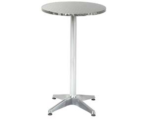 aluminium high round table