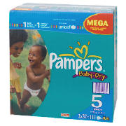 Pampers Baby Dry Mega Pack Junior 111