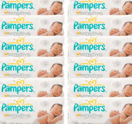 Pampers Sensitive Baby Wipes Gigapack