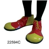 Pams Deluxe Lace-Up Clown Shoes Red/Yellow