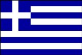 Pams Flag - Paper 6in x 4in (pack of 6, on stick) - Greece