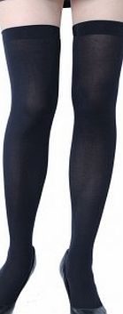 Pams Opaque Black Stockings