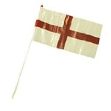 St George Plastic Hand Flags 16cm x 30cm Pk50