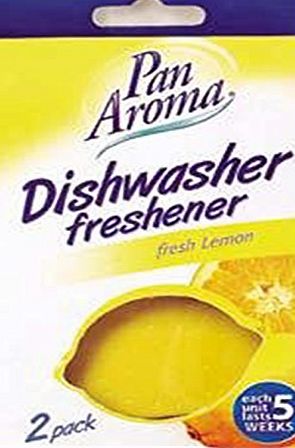 Pan Aroma Dishwasher Freshener, Lemon, 2 pk