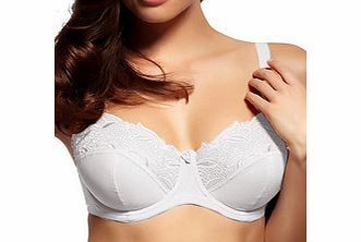 Melody white full cup bra