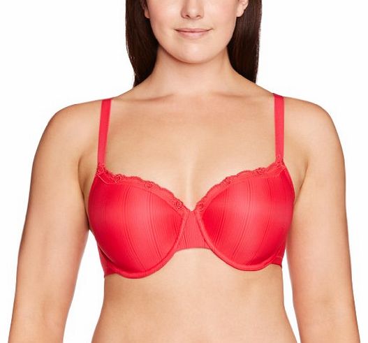 Panache Porcelain Viva Moulded T-Shirt and Seamless Womens Bra Strawberry 38D