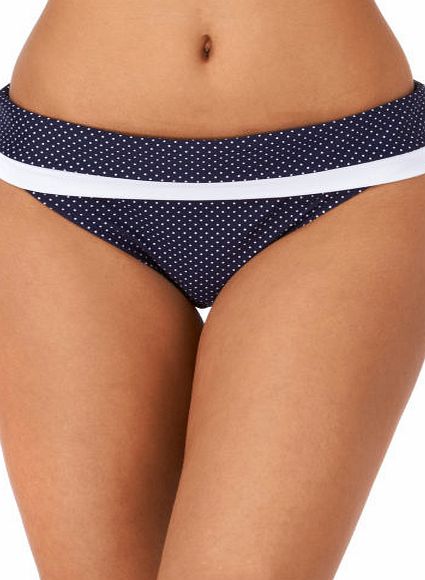 Panache Womens Panache Britt Bikini Bottom - Navy Spot
