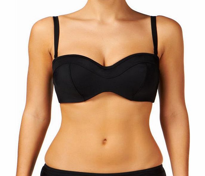 Panache Womens Panache Isobel Bandeau Bikini Top - Black
