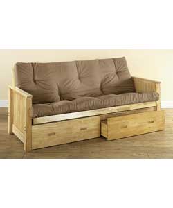 panama Storage Futon with Camel Mattress