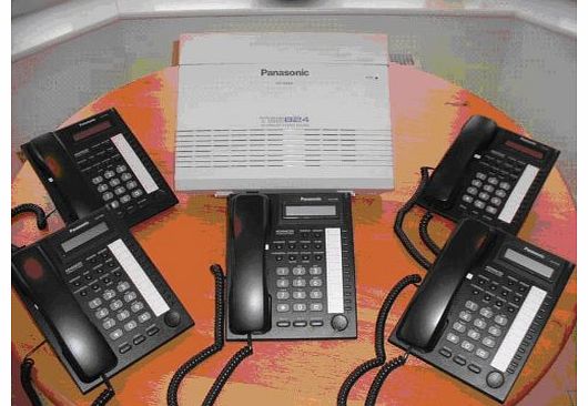 21-Panasonic Telephone System KXTE824 + Business Phones