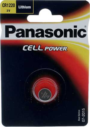 panasonic 3V Lithium Coin CR1220 ~ 2 Pack Special