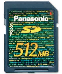PANASONIC 512Mb SD Memory Card