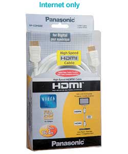 5m HDMI Gold Plated Cable - White