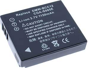 Panasonic Compatible Digital Camera Battery - DMW-BCC12 - PL128U-338 (DB39)