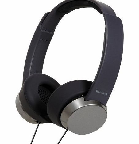 Panasonic Fashionable On-Ear Stereo Headphones - Black