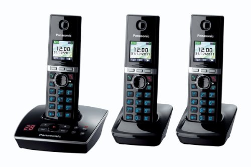 Panasonic KX-TG8063EB Triple Colour DECT Phone Set with Answer Machine