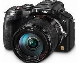 Panasonic Lumix DMC-G5HEB-K Compact System Camera with 14-140mm Lens - Black (16.5MP) LCD