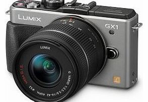 Panasonic Lumix DMC-GX1 16 Megapixel Compact System Camera Kit with 14-42mm Standard Zoom Lens - Silver