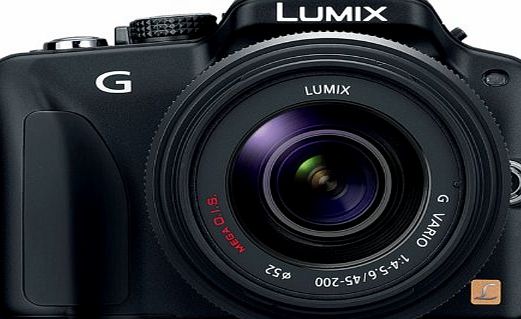 Panasonic Lumix G3 Compact Interchangeable Lens Digital Camera - Black (16MP Live MOS Sensor) 3 inch Free-angle LCD