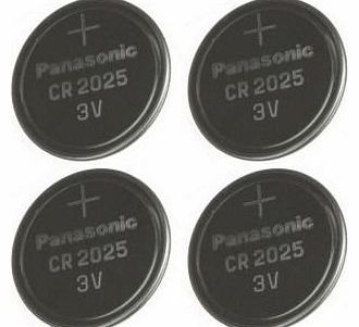 Panasonic Multi Pack 4 X Panasonic CR2025 DL2025 3V Lithium Coin Cell Batteries