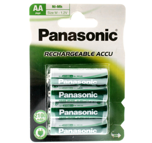 Panasonic Ni-Mh Rechargeable - ACCU (2100 mAh) - AA - Pack of 4 - #CLEARANCE