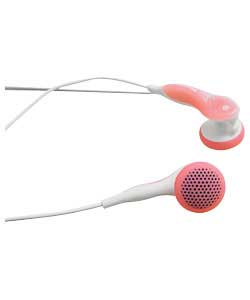 Pink Neckstrap Style Headphones