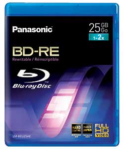 Panasonic Rewritable Blu Ray Disc 3 Pack