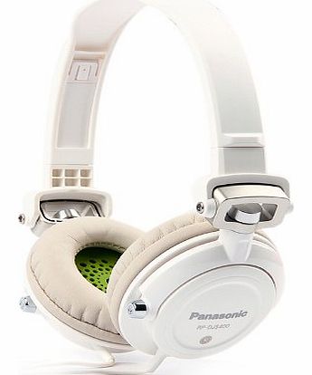 Panasonic RP-DJS400E-W DJ Street Headphones with Swivel Mechanism - White