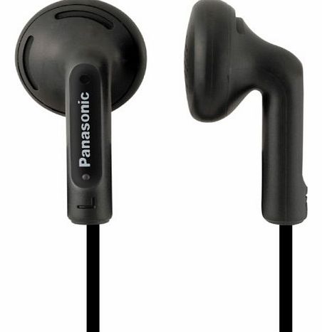 Panasonic RP-HV108E-K Stereo Inside Earphones in Black with Volume Control.