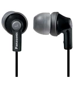 Panasonic RPHJE12 In-Ear Headphones - Black