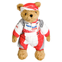 panasonic Toyota Racing Teddy Bear.