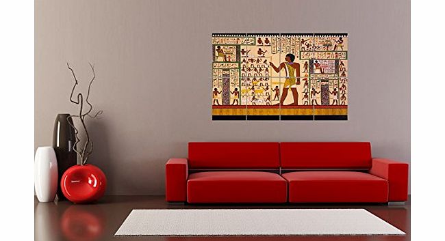 PANEL POSTERS PANEL ART PRINT PAINTINGS DRAWING MURAL GIZA TOMB ANCIENT EGYPT HEIROGLYPHIC REPRODUCTION POSTER OZ3748