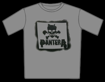 Pantera Crossbone Stencil T-Shirt