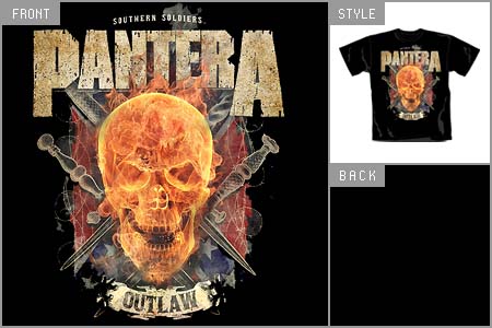 Pantera (Outlaw Skull) T-shirt atm_PANT11TSBOUT