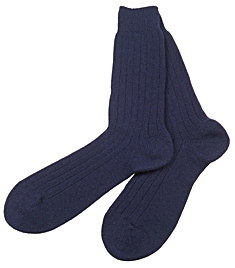 Pantherella Navy Cashmere Socks by