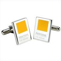 Pantone Mimosa Chip Cufflinks by