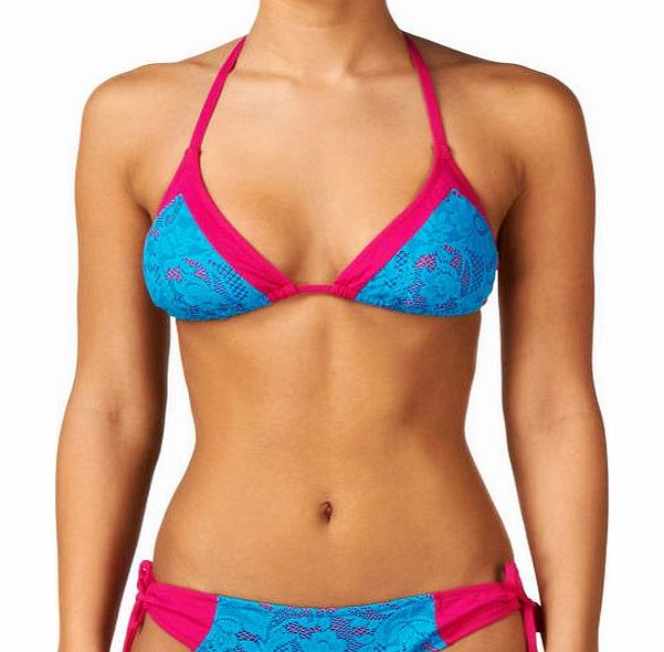 Paolita Womens Paolita Neon Lace Mimosa Bikini Top -
