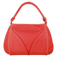 Coral Soft Calf Leather Large Hobo Bag