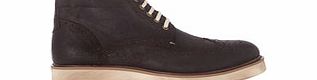 Paolo Vandini Pebble brown suede lace-up boots
