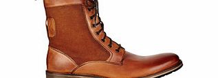 Paolo Vandini Prism tan leather detail ankle boots
