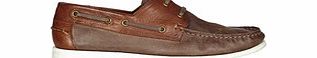 Paolo Vandini Rubin brown leather boat shoes