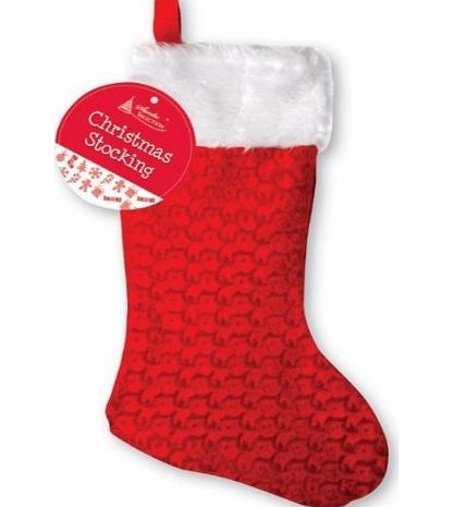 Paper Craft Deluxe Christmas Stocking - 50cm - Ideal Christmas Decoration